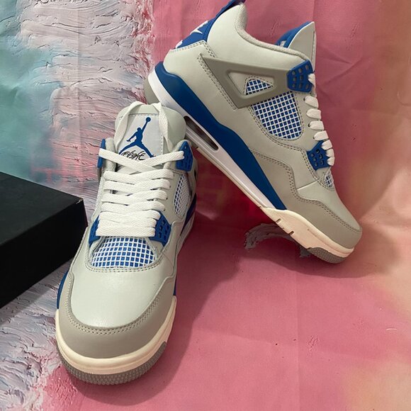 Air Jordan 4 Retro Military Industrial Blue - Picture 1 of 11